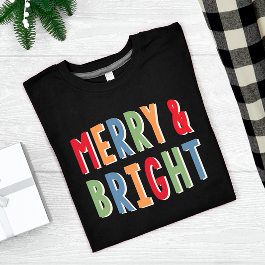 Merry & Bright Christmas Shirt