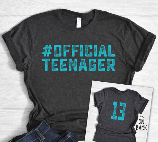 Official Teenager Teal Shirt