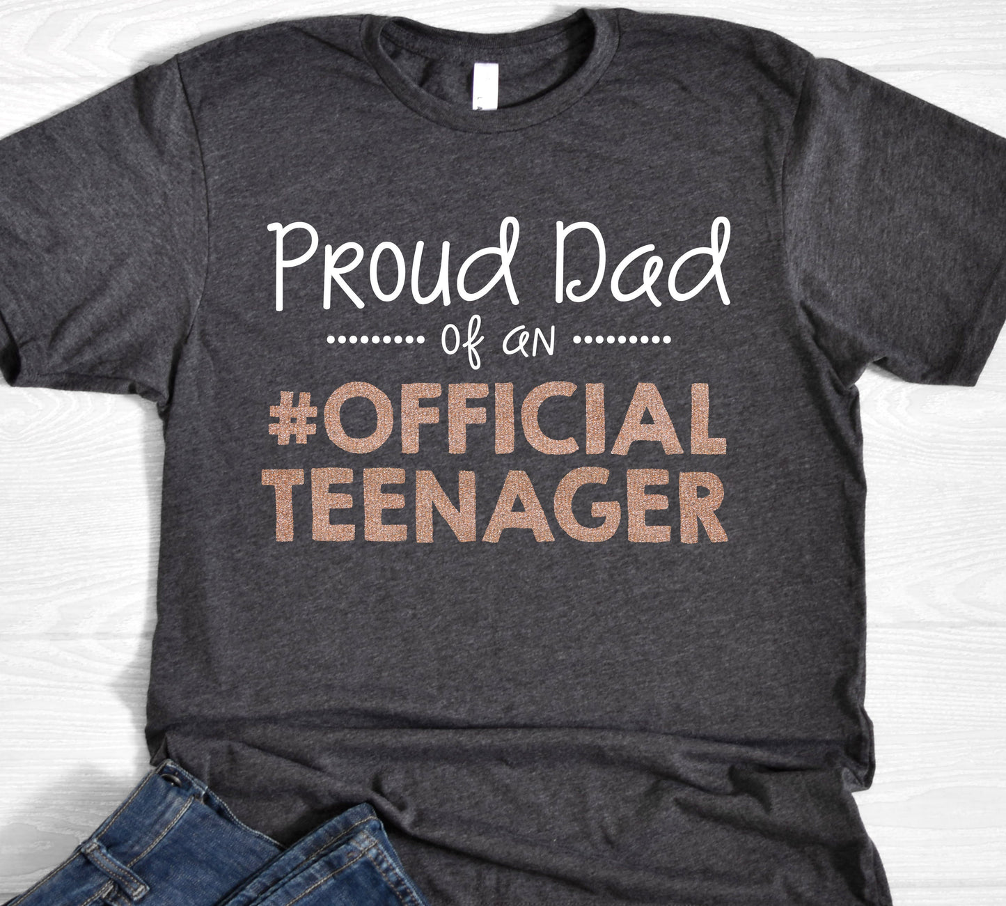 Proud Mom of Official Teenager Rose Gold Shirt