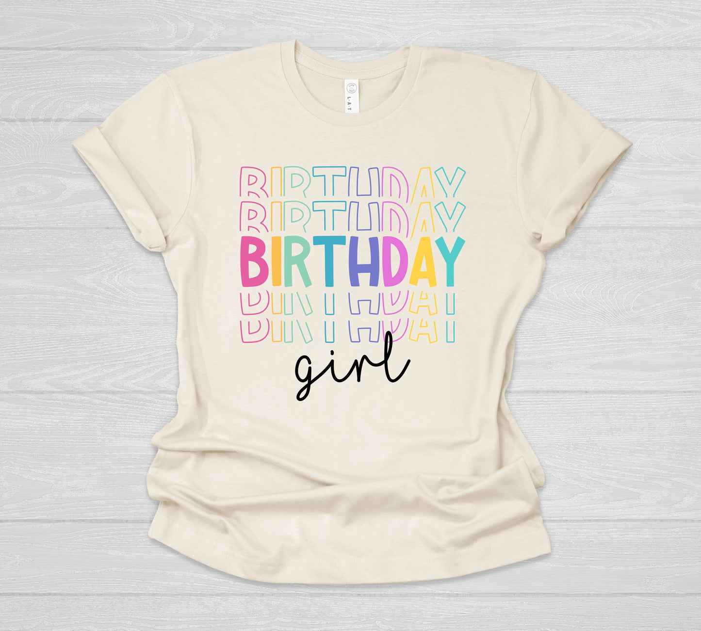 Rainbow Birthday Girl Shirt