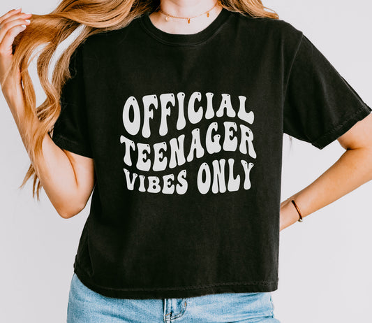 Official Teenager Vibes Only™ Boxy Tee