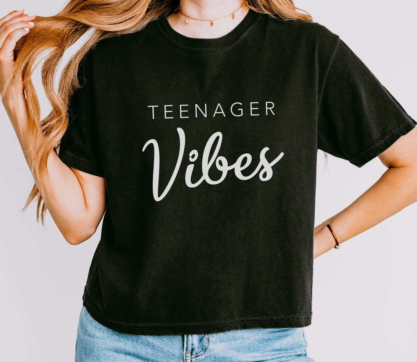 Teenager Vibes™ Cropped Shirt