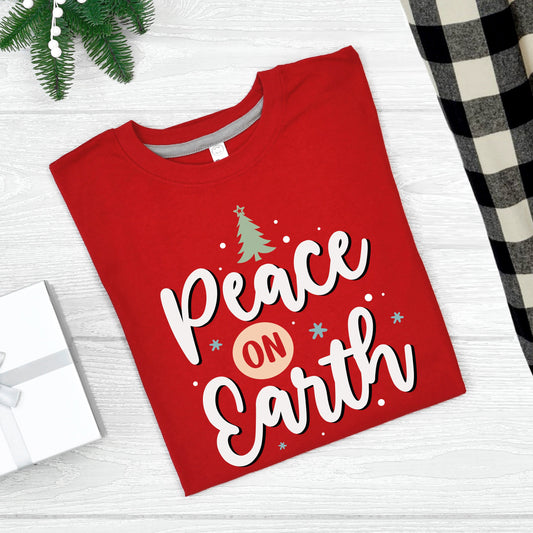 Peace on Earth Christmas Shirts